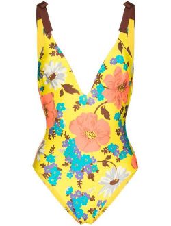 Estelle floral-print swimsuit