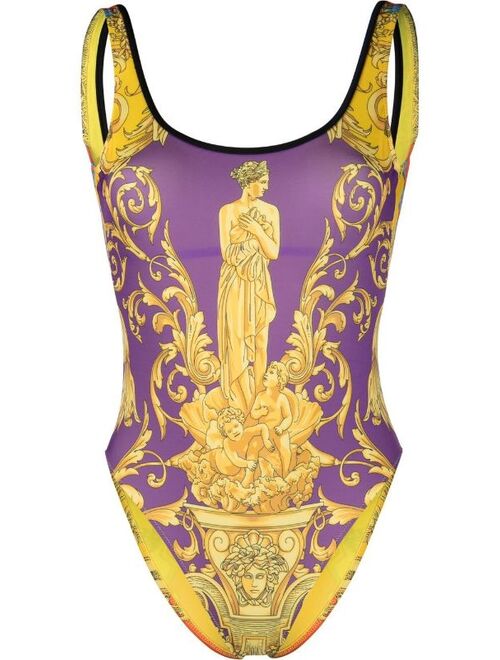 Versace graphic-print swim suit