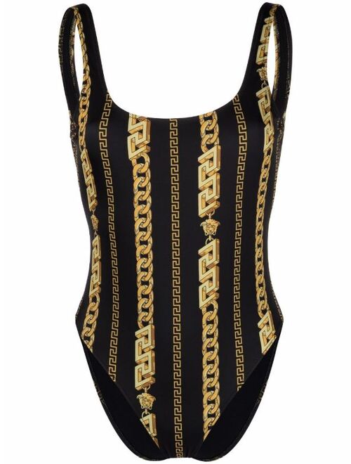 Versace Chain low back swimsuit