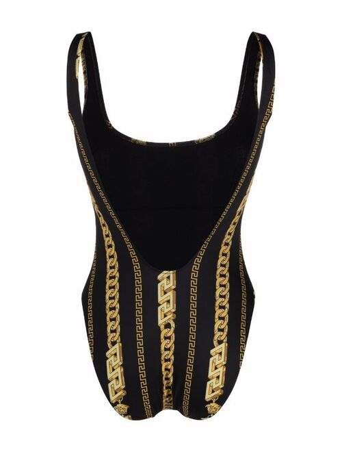 Versace Chain low back swimsuit