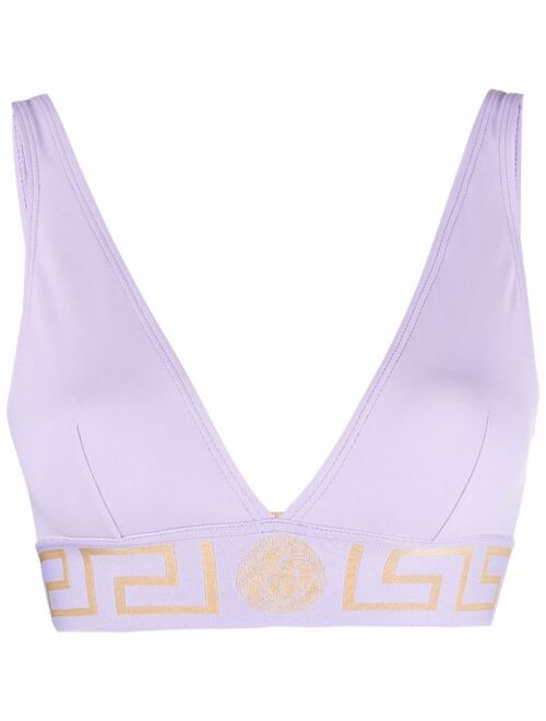 Versace Greca triangle bikini top