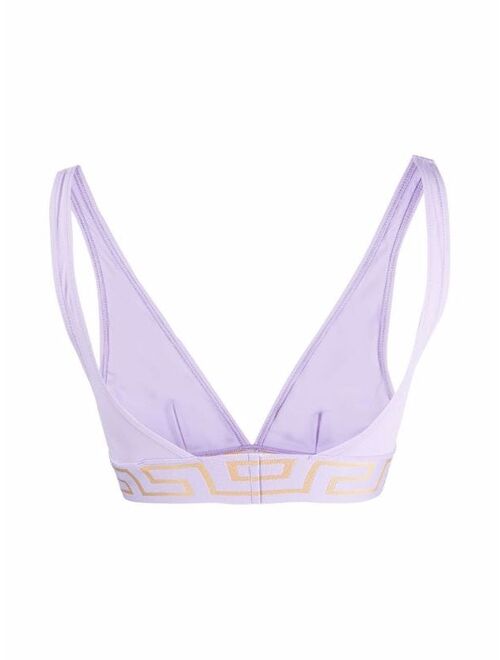 Versace Greca triangle bikini top