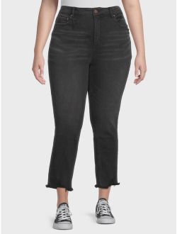 Women's Plus Size Cropped Jeans