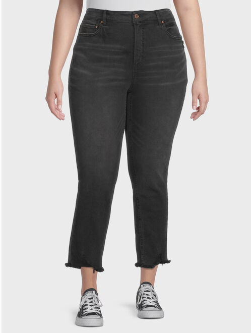 Terra & Sky Women's Plus Size Cropped Jeans