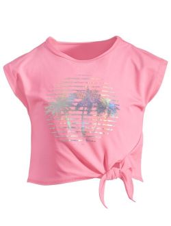 ID Ideology Toddler & Little Girls Palm Knotted T-Shirt, Created for Macy's