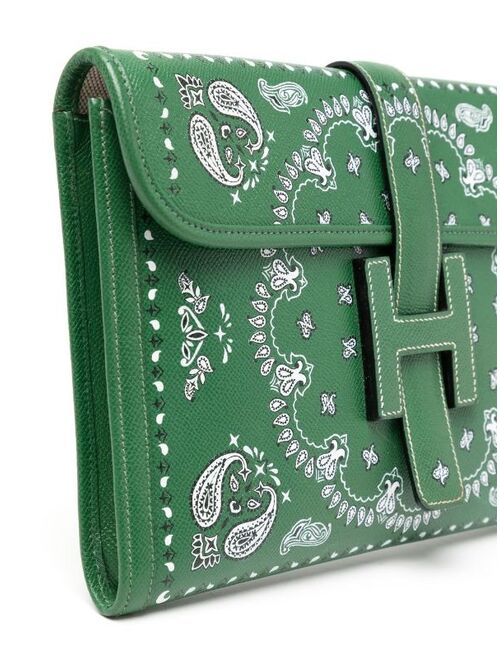 Hermes pre-owned Jige PM Bandanaprint clutch bag