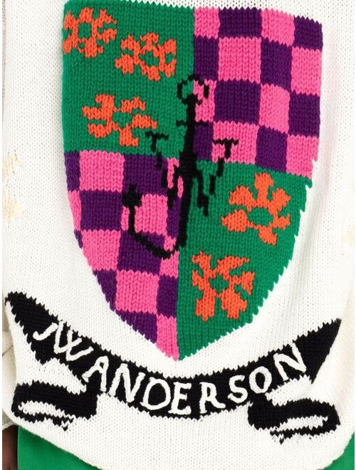JW Anderson intarsia-logo mock-neck jumper
