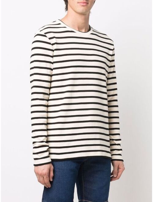 Jil Sander ribbed stripe-pattern knit jumper