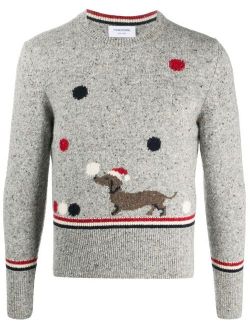 Holiday Hector intarsia knit jumper