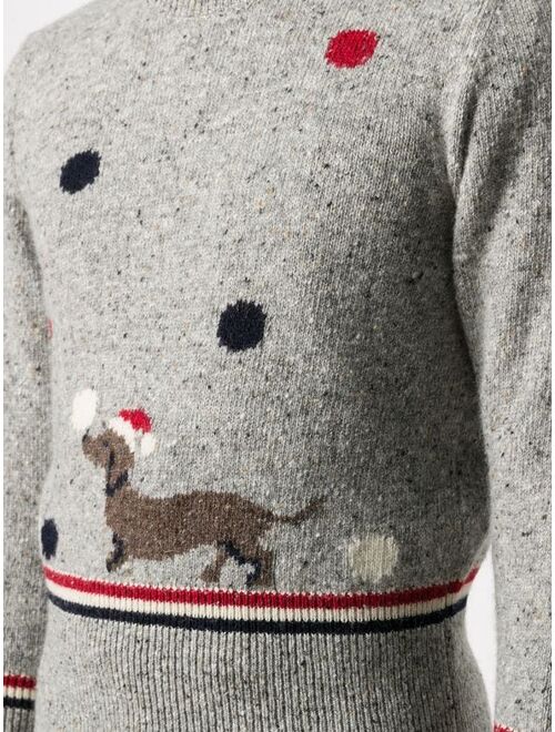 Thom Browne Holiday Hector intarsia knit jumper