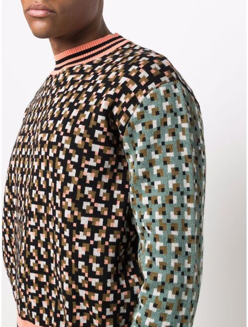 Henrik Vibskov geometric-print knitted jumper