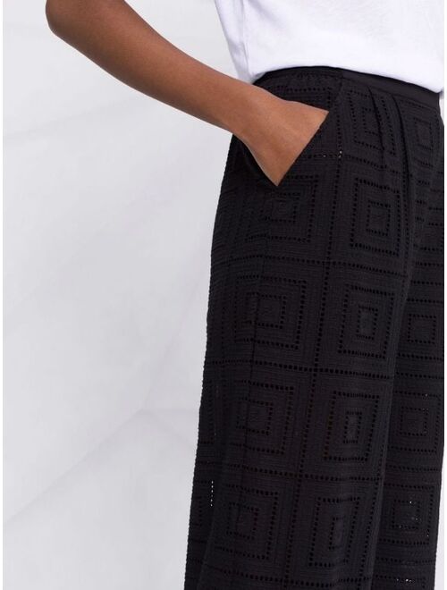 Karl Lagerfeld broderie anglaise culottes