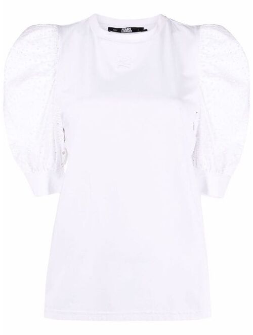 Karl Lagerfeld Broderie Anglaise T-shirt