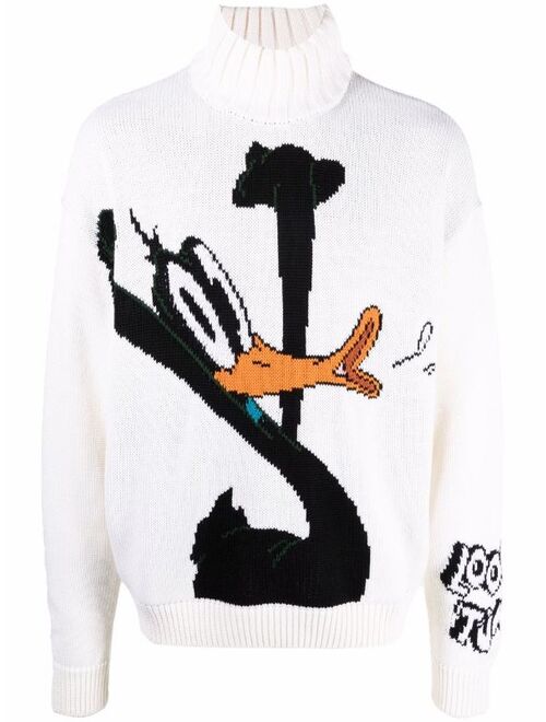 Gcds Daffy Duck roll-neck jumper