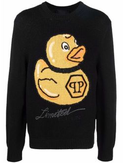 Philipp Plein embroidered-duck jumper