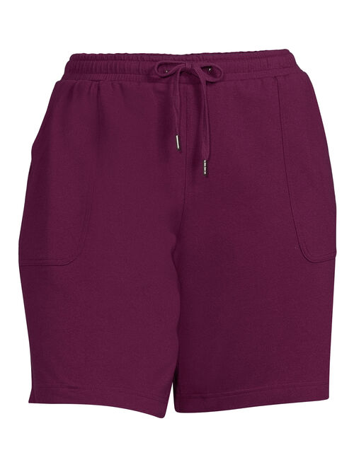 Terra & Sky Women's Plus Size Knit Bermuda Short