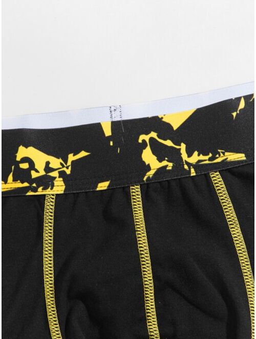 Shein Men 6pcs Contrast Binding Boxer Brief