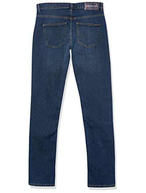 Calvin Klein Boys' Skinny Jeans, Super Soft Stretch Denim, 5 Pockets & Zipper Closure