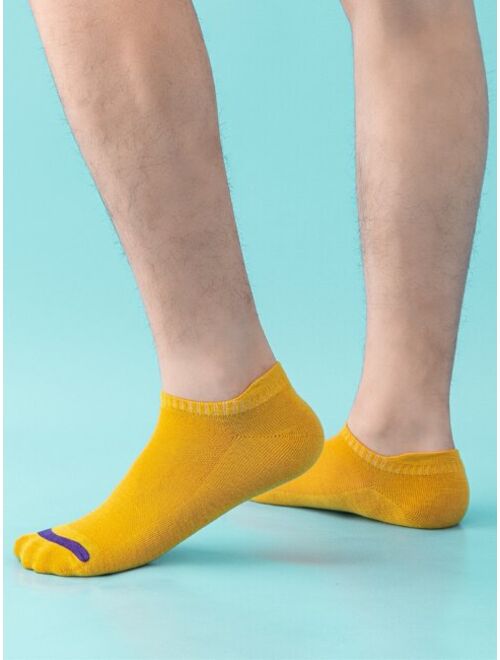 Shein 10pairs Men Solid Ankle Socks