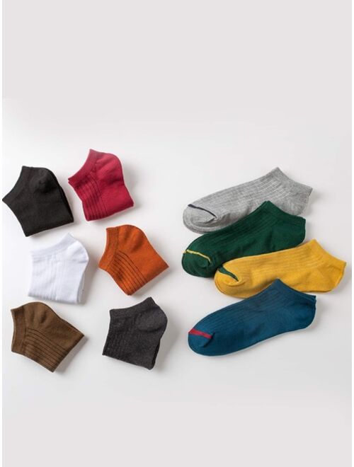 Shein 10pairs Men Simple Ankle Socks