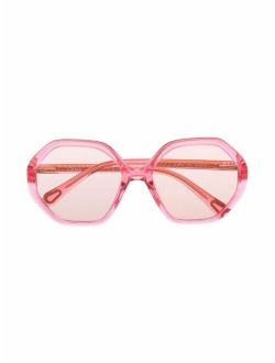 Chloe Kids hexagonal-frame sunglasses