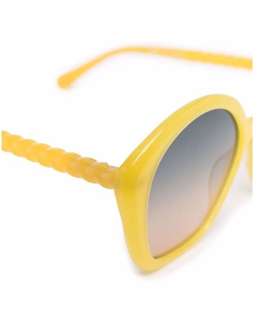 Chloe Kids oversize braided frame sunglasses