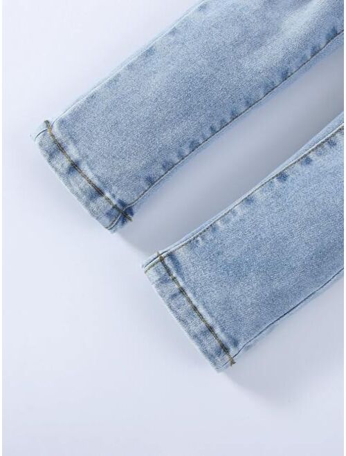 Shein Toddler Boys Slant Pocket Ripped Jeans