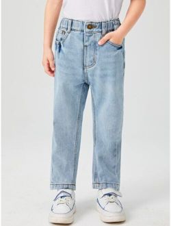 Toddler Boys Slant Pocket Straight Leg Jeans