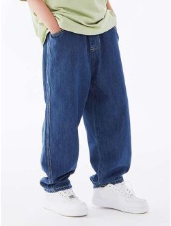Boys Slant Pocket Straight Leg Jeans