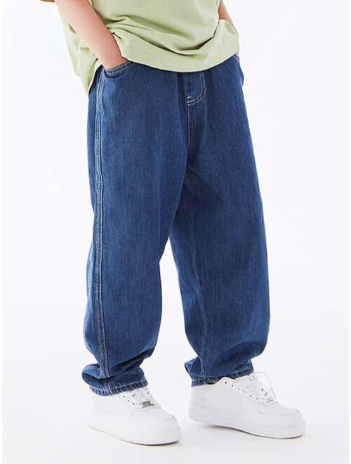 Shein Boys Slant Pocket Straight Leg Jeans