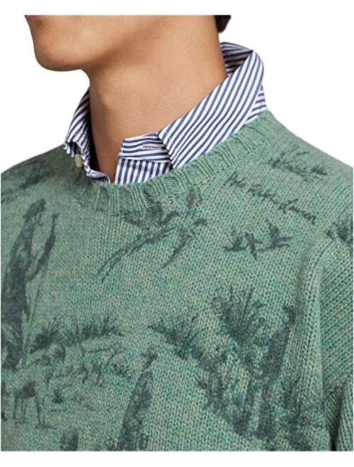 Polo Ralph Lauren Scenic-Print Wool Sweater