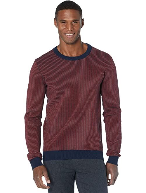 Buffalo David Bitton Waxile Cotton Crew Neck Long Sleeve Pullover Sweater