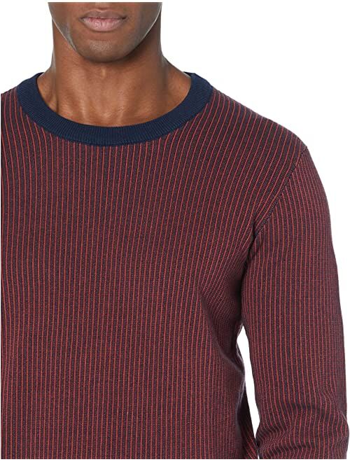 Buffalo David Bitton Waxile Cotton Crew Neck Long Sleeve Pullover Sweater