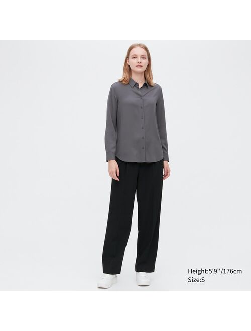 Uniqlo Rayon Long-Sleeve Blouse
