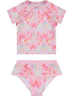 ANDY & EVAN KIDS Tie-Dye Rashguard & Swim Suit Set (Toddler/Little Kids/Big Kids)