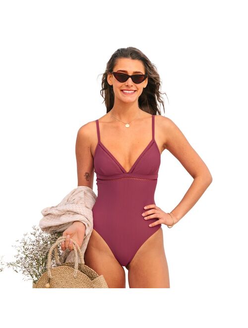 Women's Cupshe Novah Lace Up One-Piece Swimsuit