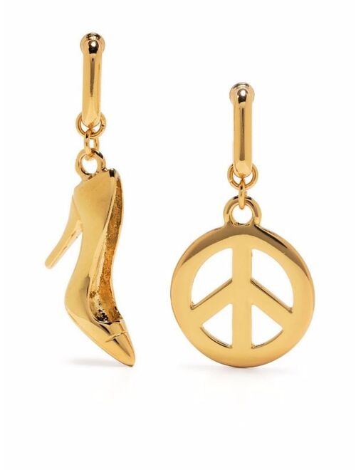 Moschino Peace-and-Shoes earrings