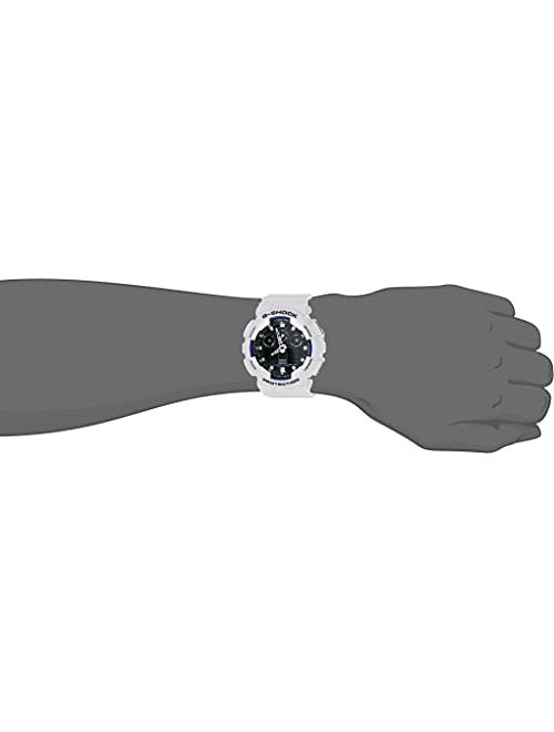 Casio Men's G-Shock GA100B-7A White Resin Quartz Watch