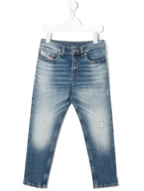 Diesel Kids mid-rise slim fit jeans