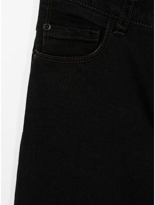 BOSS Kidswear mid-rise straight-leg jeans