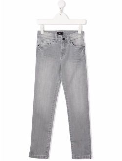 BOSS Kidswear rear-logo straight-leg jeans