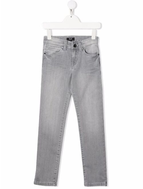 BOSS Kidswear rear-logo straight-leg jeans