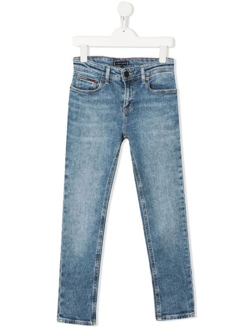 Tommy Hilfiger Junior mid-rise straight-leg jeans
