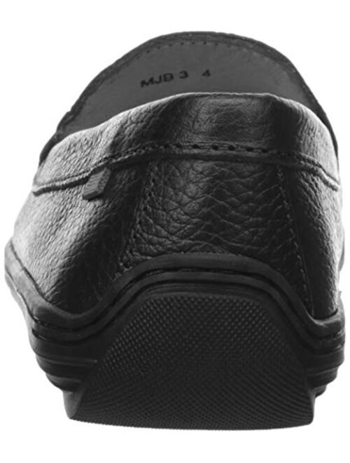 MARC JOSEPH NEW YORK Unisex-Child Leather Made in Brazil Mott Street Grommet Detail Loafer