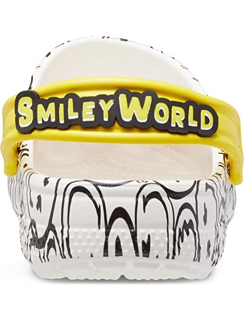 Crocs Kids Zappos Print Lab: SmileyWorld Classic Clog (Little Kid/Big Kid)