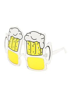 Generic Yellow Beer Goggles Funny Glasses Party Sunglasses Oktoberfest Accessories Beer Shaped Sunglasses for Hippie (C, One Size)