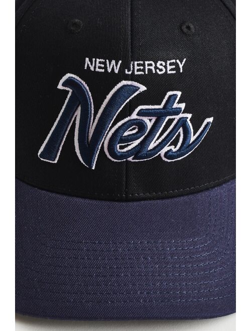 Mitchell & Ness New Jersey Nets Two-Tone Script Logo Baseball Hat