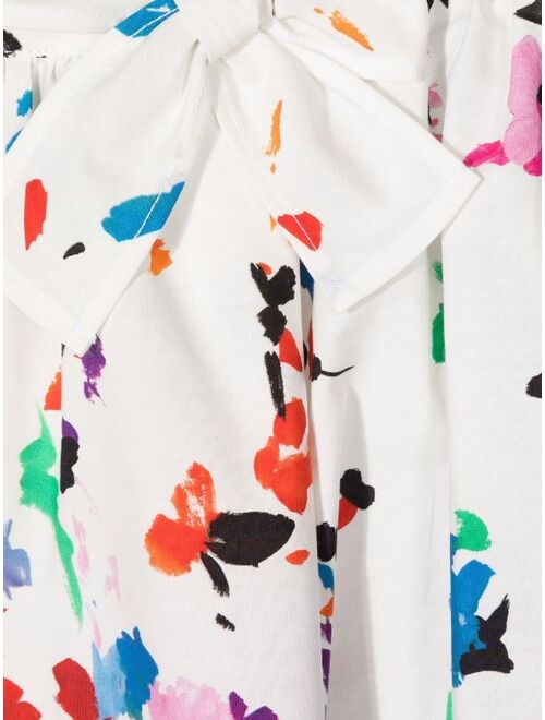 Il Gufo floral print mini skirt