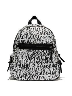 Kids graffiti print backpack