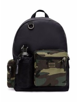 Kids camouflage print detail backpack